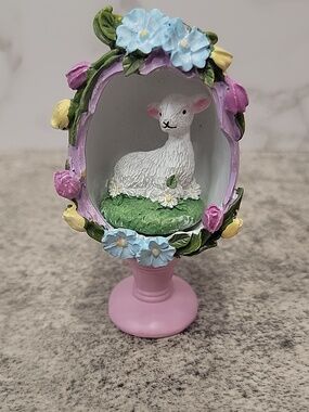 Baby Lamb Easter Egg diorama